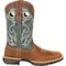 Durango Western Boot, 8 W, Leather, 12 in H, Saddlehorn/Clover DDB0131 - alternate 3